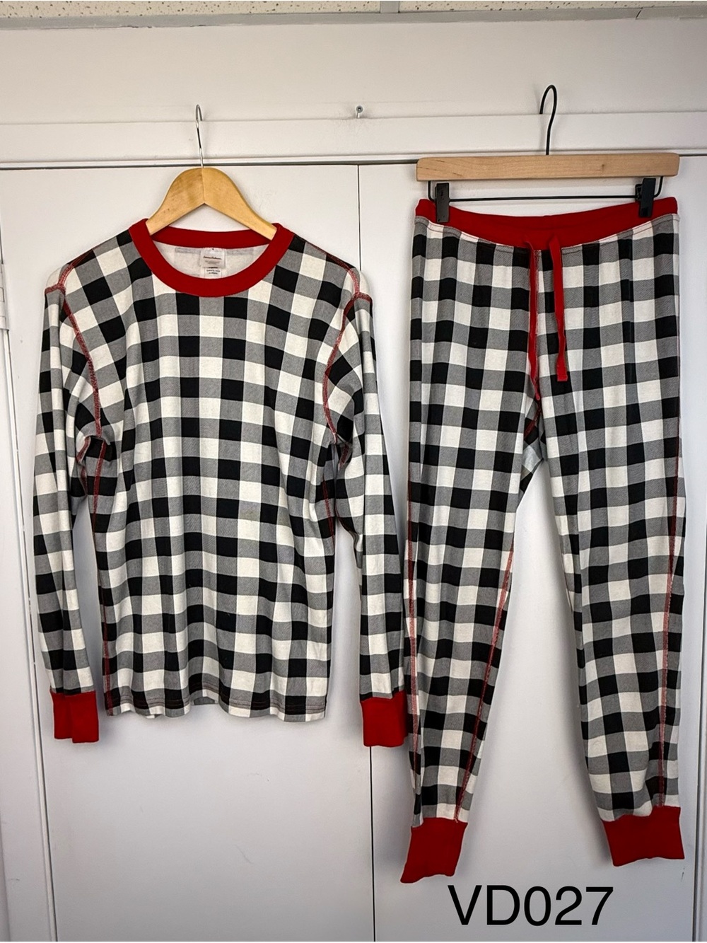 Hanna Andersson Buffalo Check Holiday Pajama Set M
